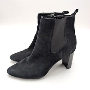 Blondo Kamila Waterproof Leather Bootie Side Zip Women's Black Size US8M EU38.5